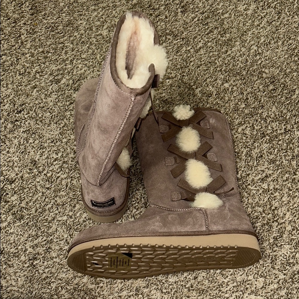 Koolaburra by UGG Women's Victoria Tall Boot Women's Suede Winter Boots - Taupe